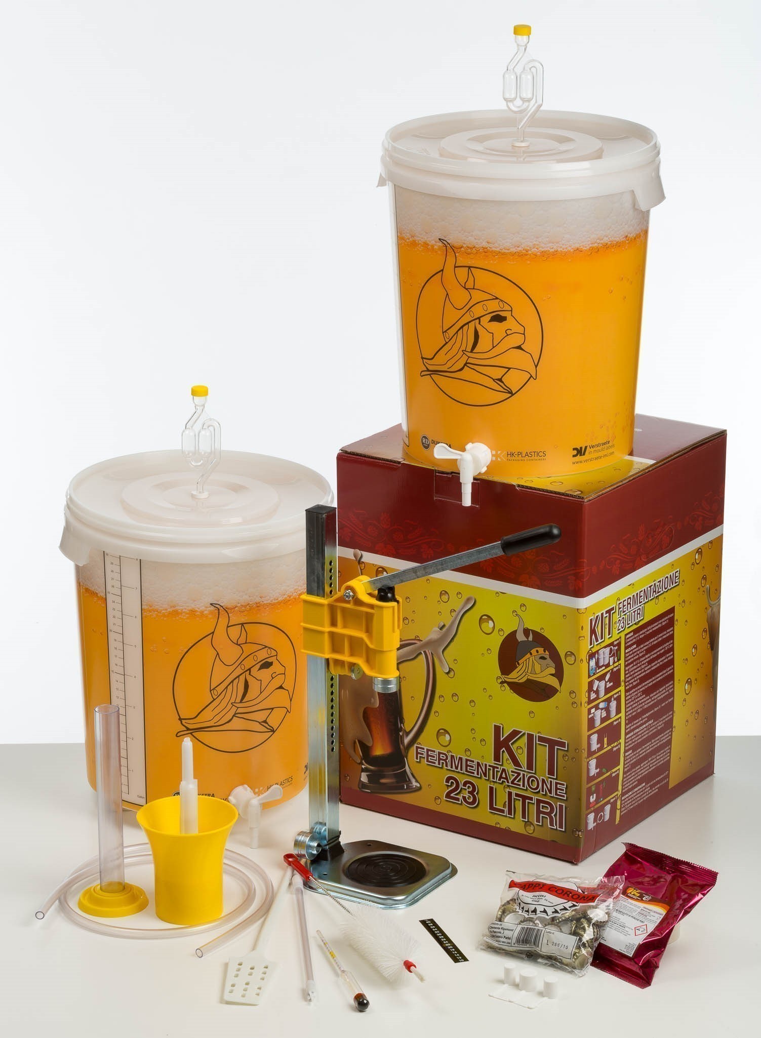 KIT FERMENTAZIONE BIRRA PLATINUM - Beer & Wine - kit, malti, luppoli,  lieviti per l'homebrewing
